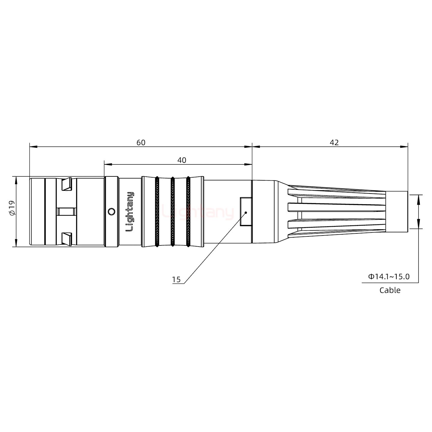 FGG.3K.024.CLAK15Z推拉自锁带护套直式插头