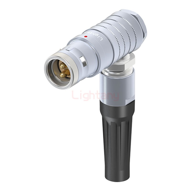 FHG.3K.002.CLAK11Z推拉自锁带护套弯式插头