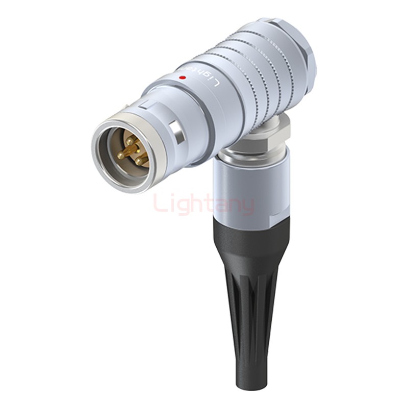 FHG.3K.003.CLAC50Z推拉自锁带护套弯式插头