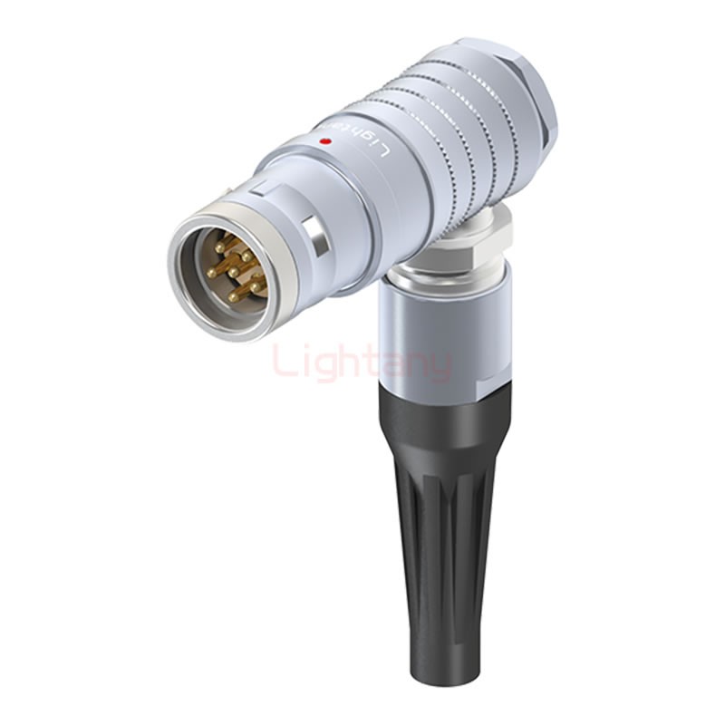 FHG.3K.006.CLAC70Z推拉自锁带护套弯式插头