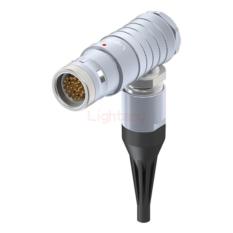 FHG.3K.024.CLAC35Z推拉自锁带护套弯式插头